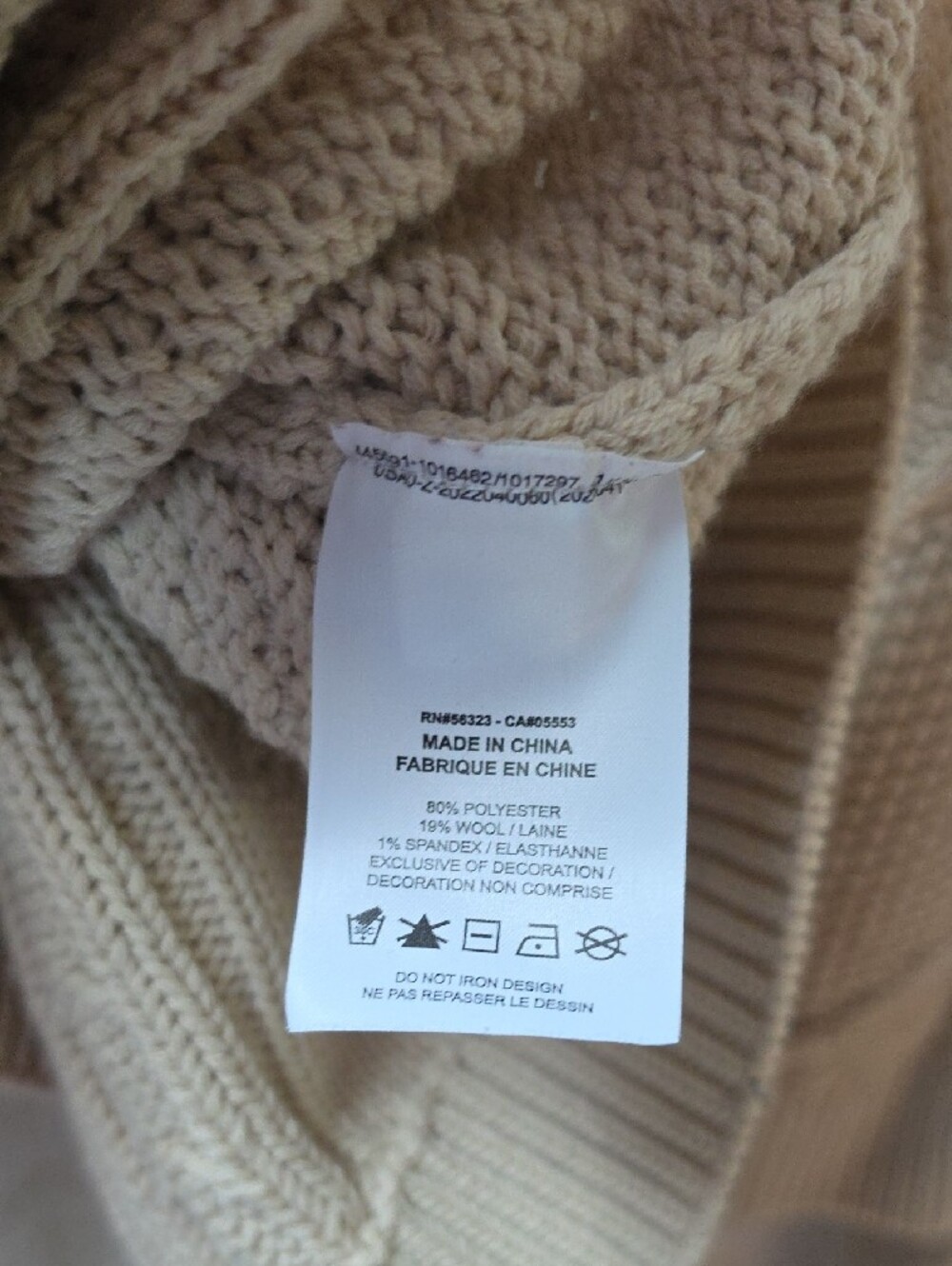 Nike Swoosh Cable Knit Crewneck Sweater - Picture 5 of 5
